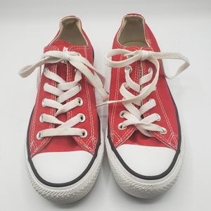 Converse all star red low tops size 6.5